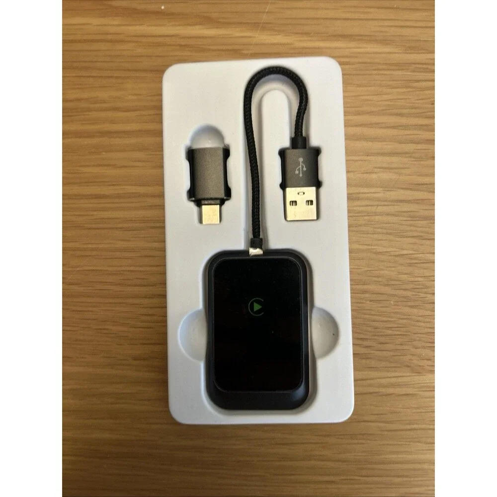 Wireless CarPlay Adapter for iPhone Plug and Play USB C Zero Latency Adapter